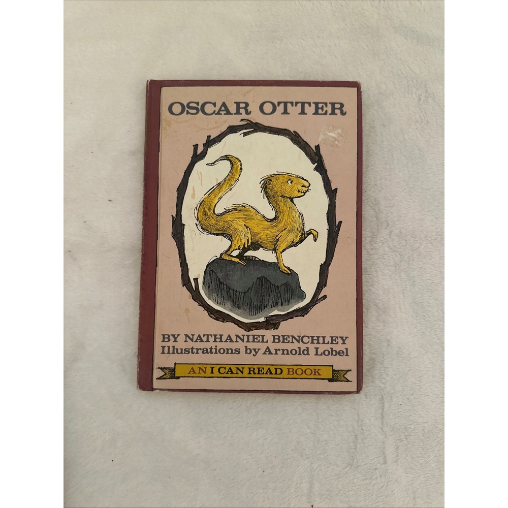 Harper &‎ Row Oscar Otter Kids OS Pink Good 1966 Arnold Lobel I Can Read Book